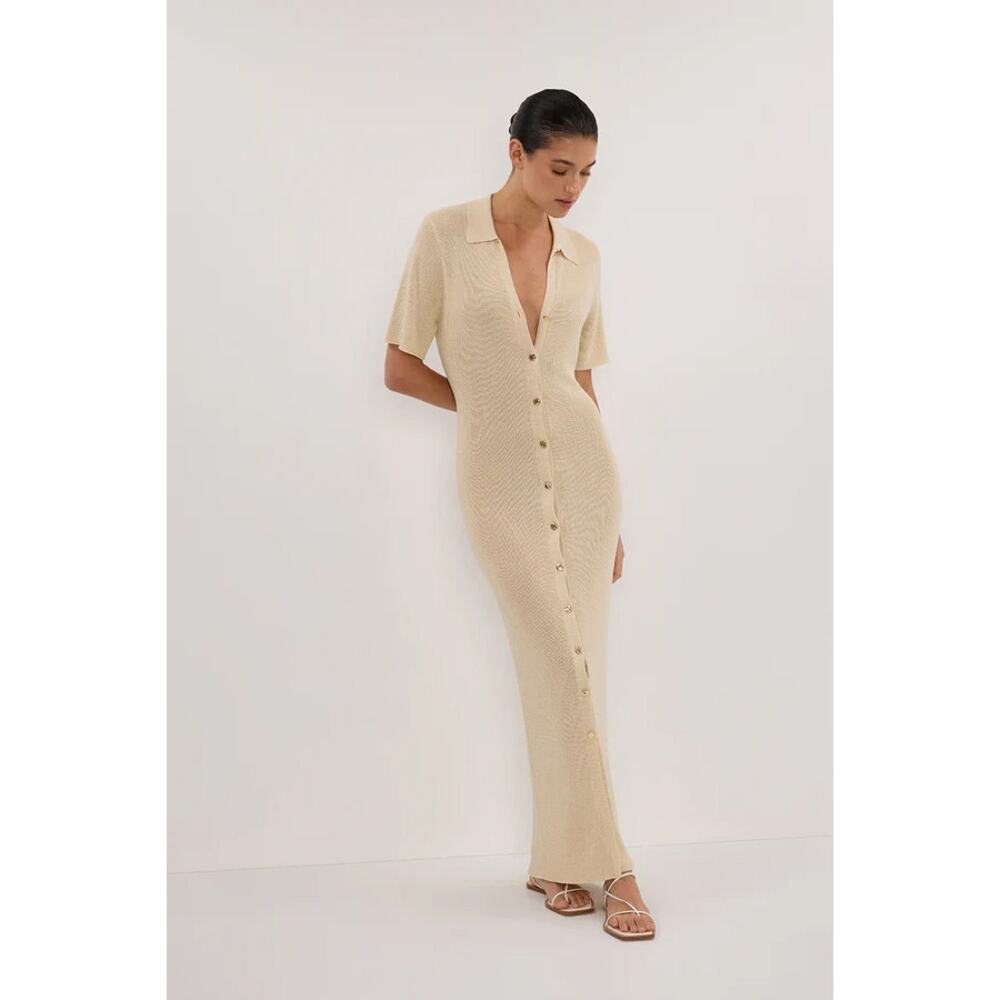 DISSH Black Button-Front Maxi Dress - Picture 8 of 9